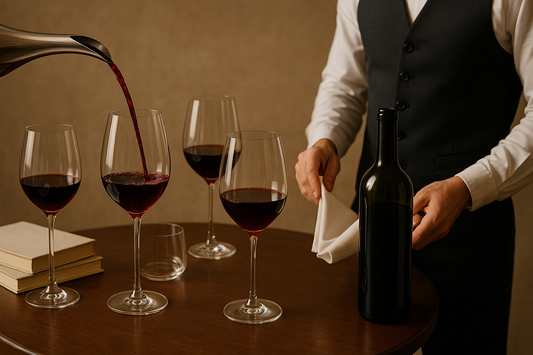 Propose 5 Pours for Correct Wine Service