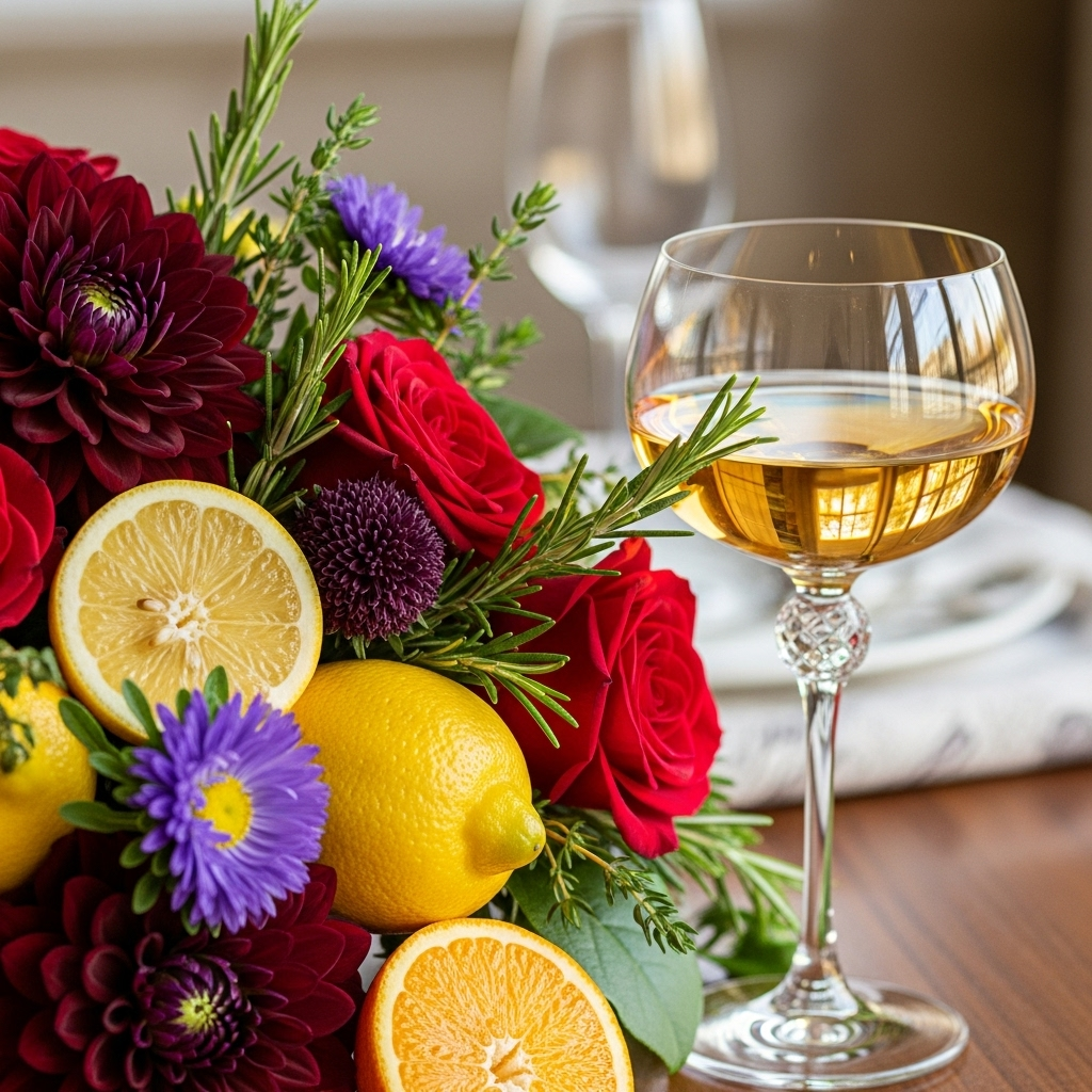 Elegant 2022 Vintage Blooms with Citrus Hints