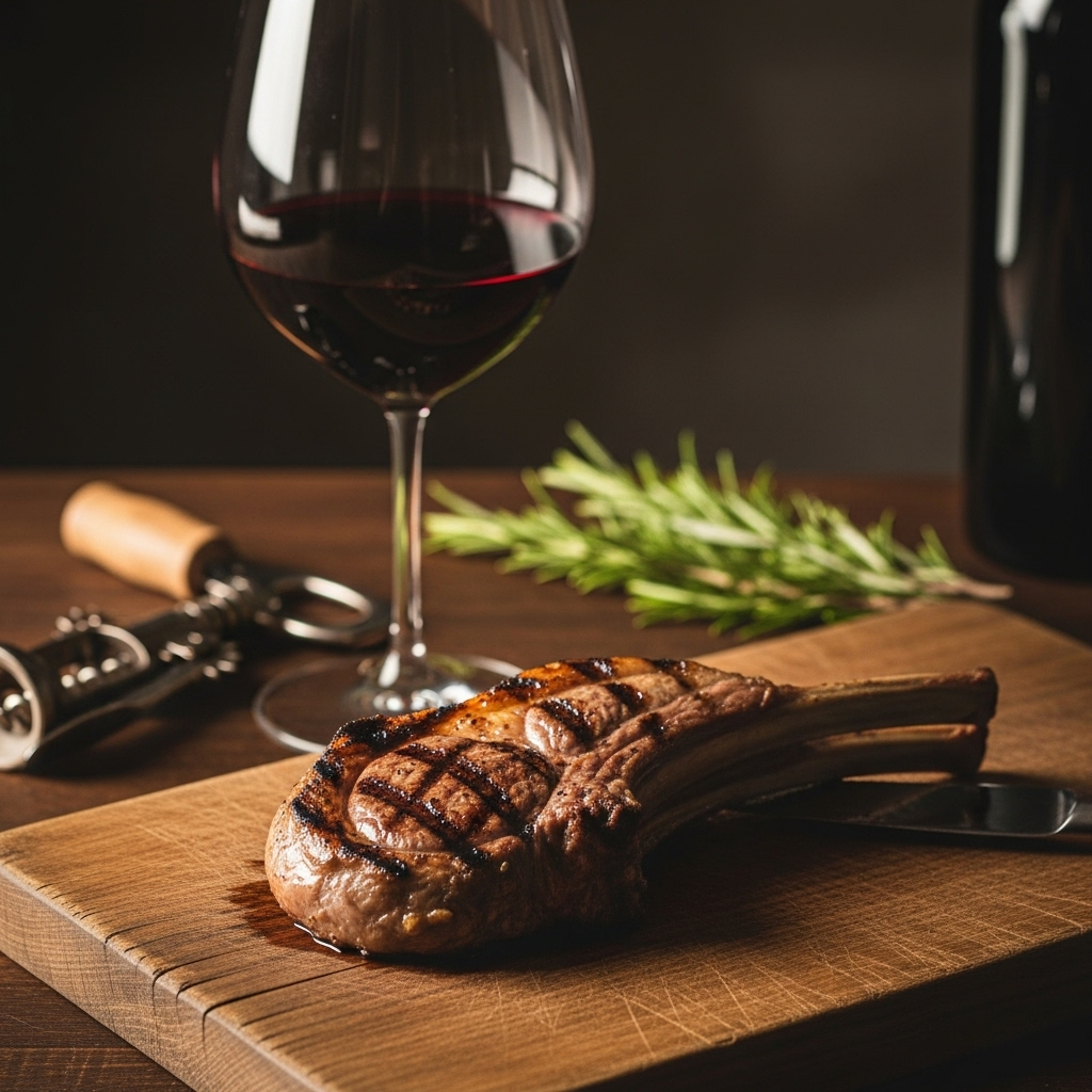 Grilled Lamb with 2020 Chemin de Moscou