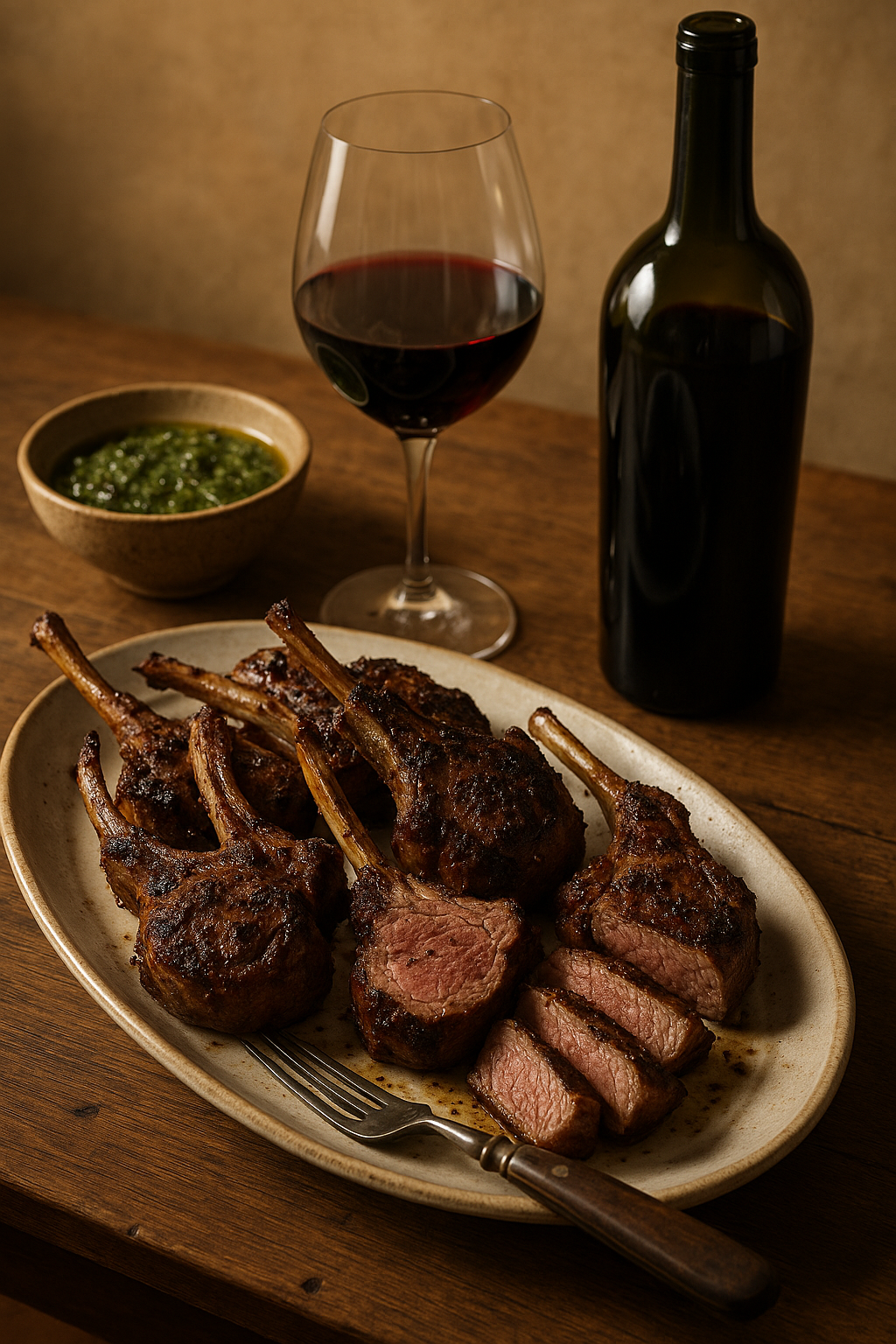 BBQ lamb and 2017 Georges de Latour pairing