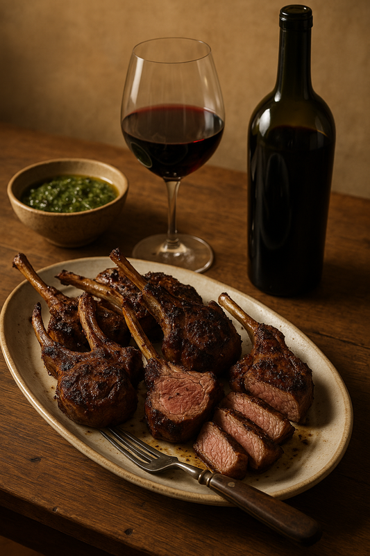 BBQ lamb and 2017 Georges de Latour pairing