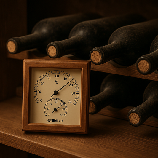 Humidity's role in wine bottle aging