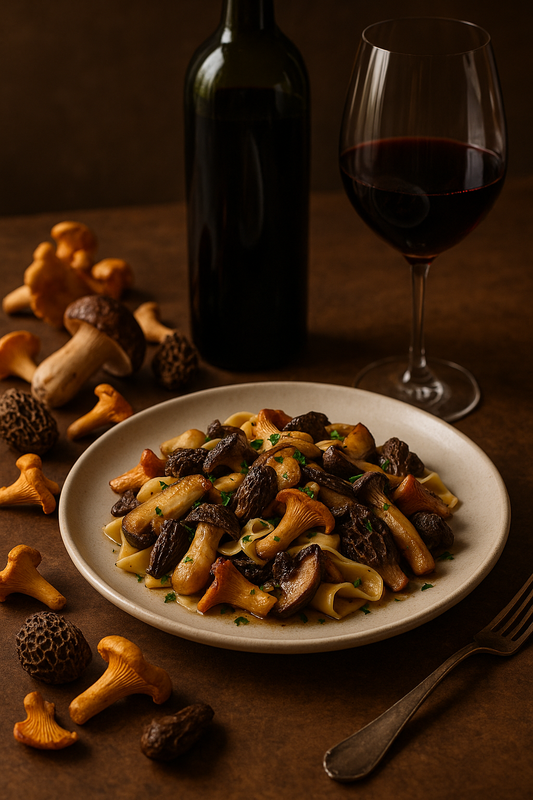 Wild Mushrooms with Your Opus One Wine