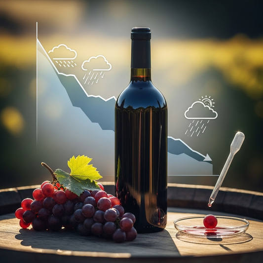 Shifting rainfall patterns decrease acidity in Bordeaux red wines by 2025.