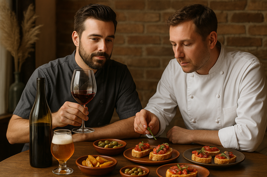 Craft brewery chefs pair wine with local tapas
