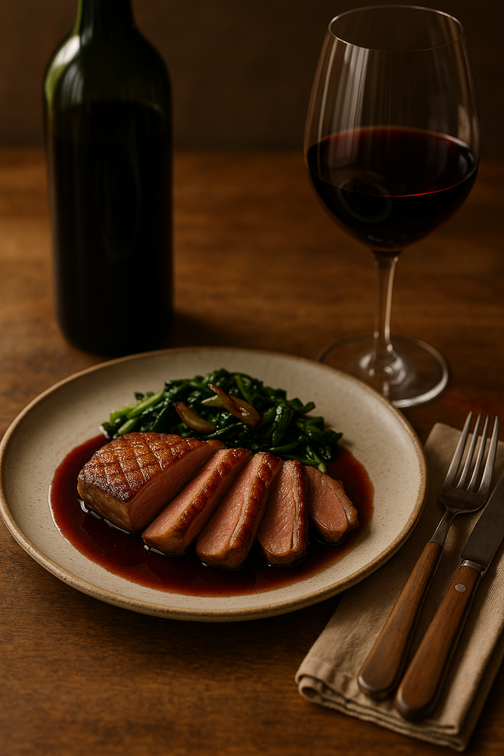 Duck Breast with 2022 Chateau Duhart-Milon