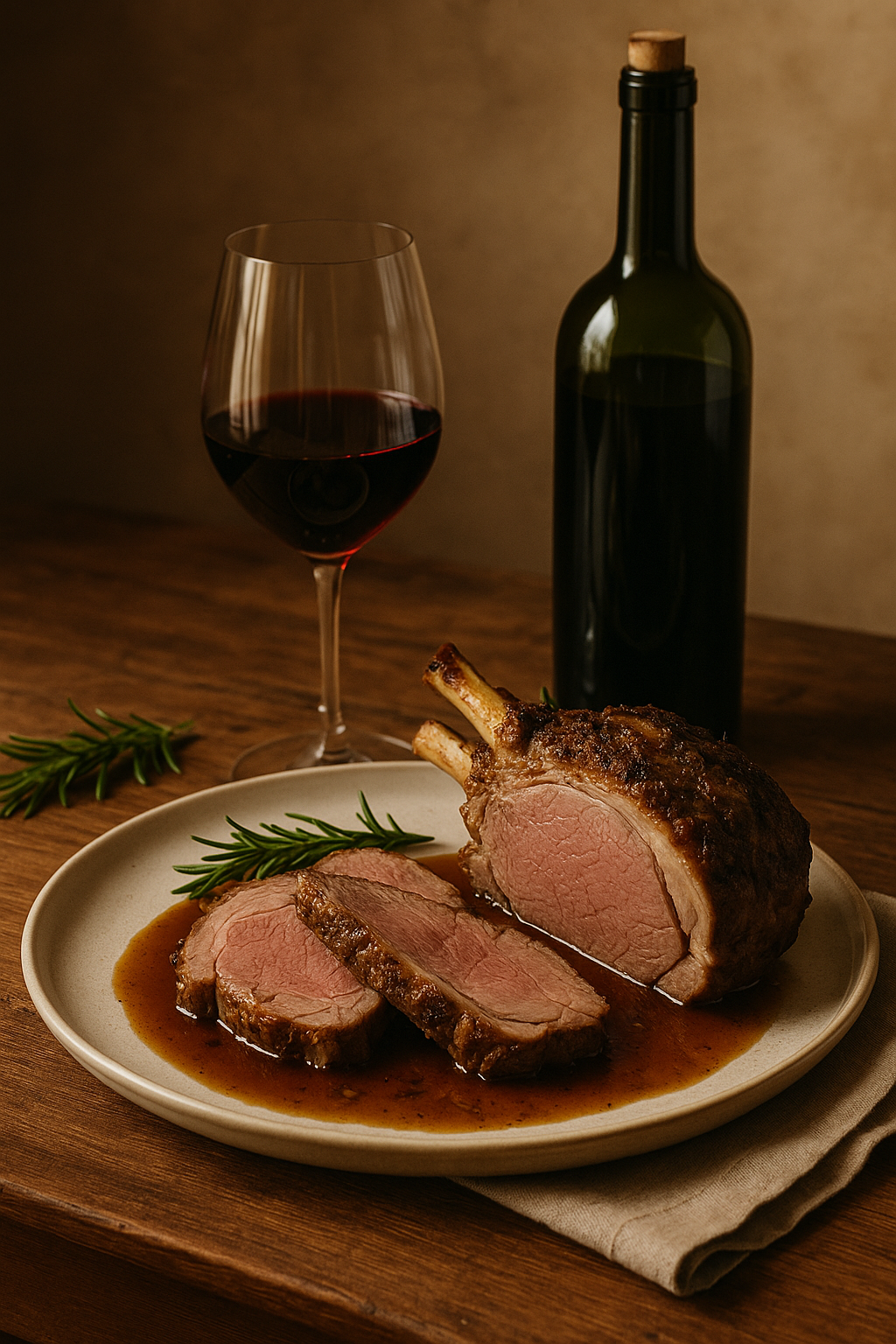 Roast lamb enhances 2022 Les Carmes delight