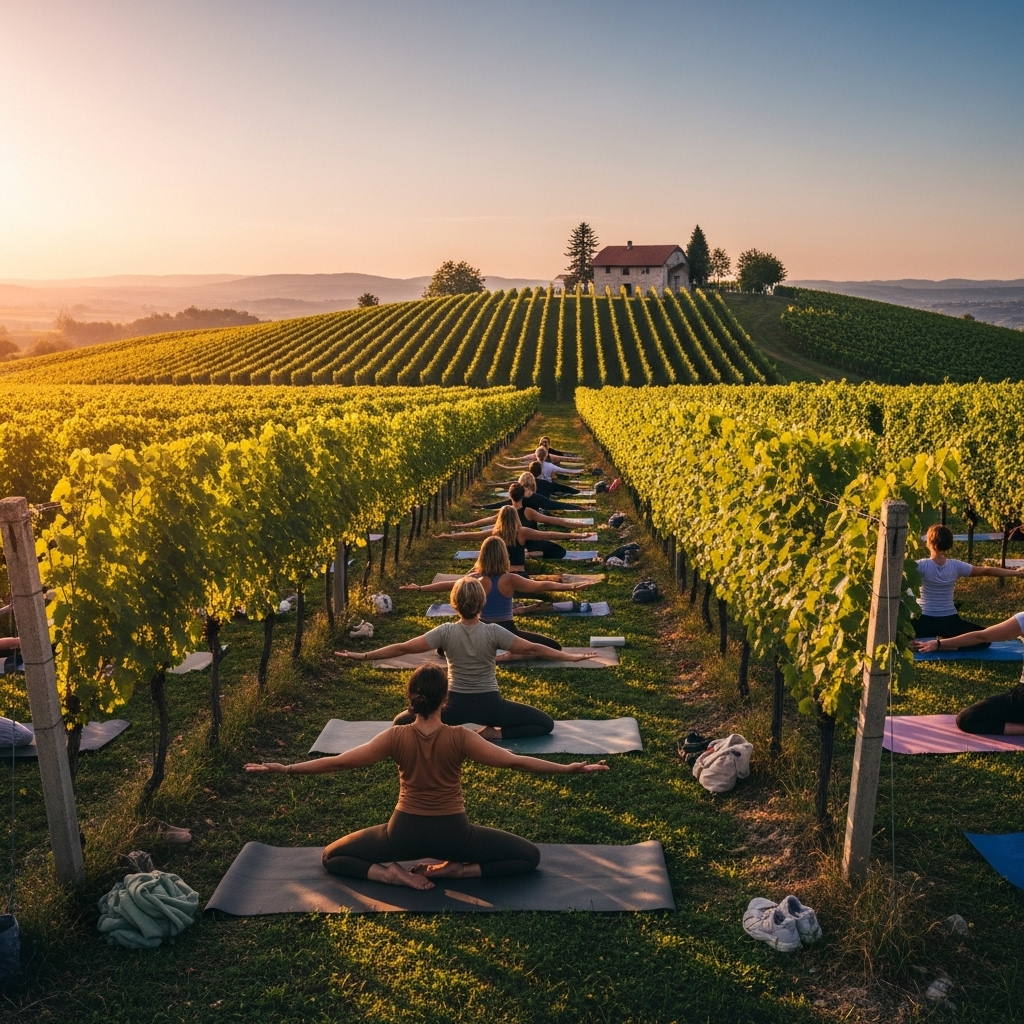 Slovenia's unique vineyard yoga retreats