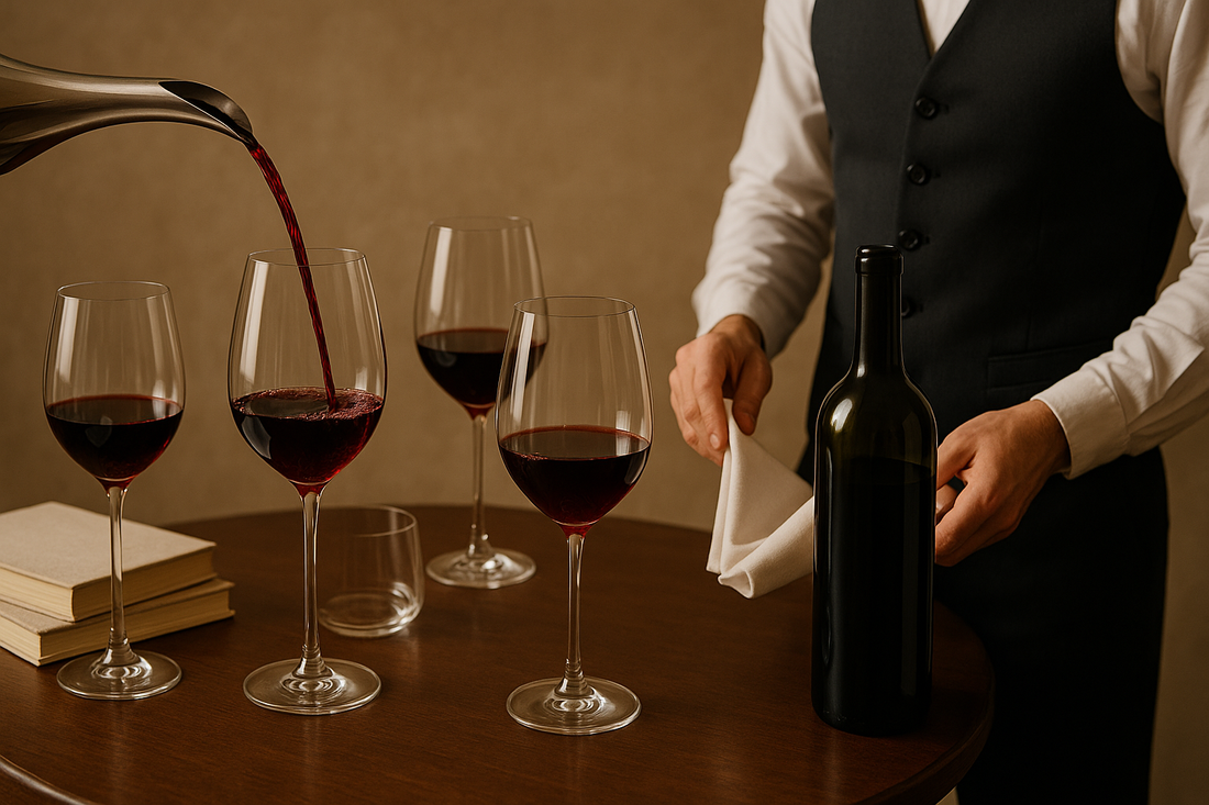 Propose 5 Pours for Correct Wine Service