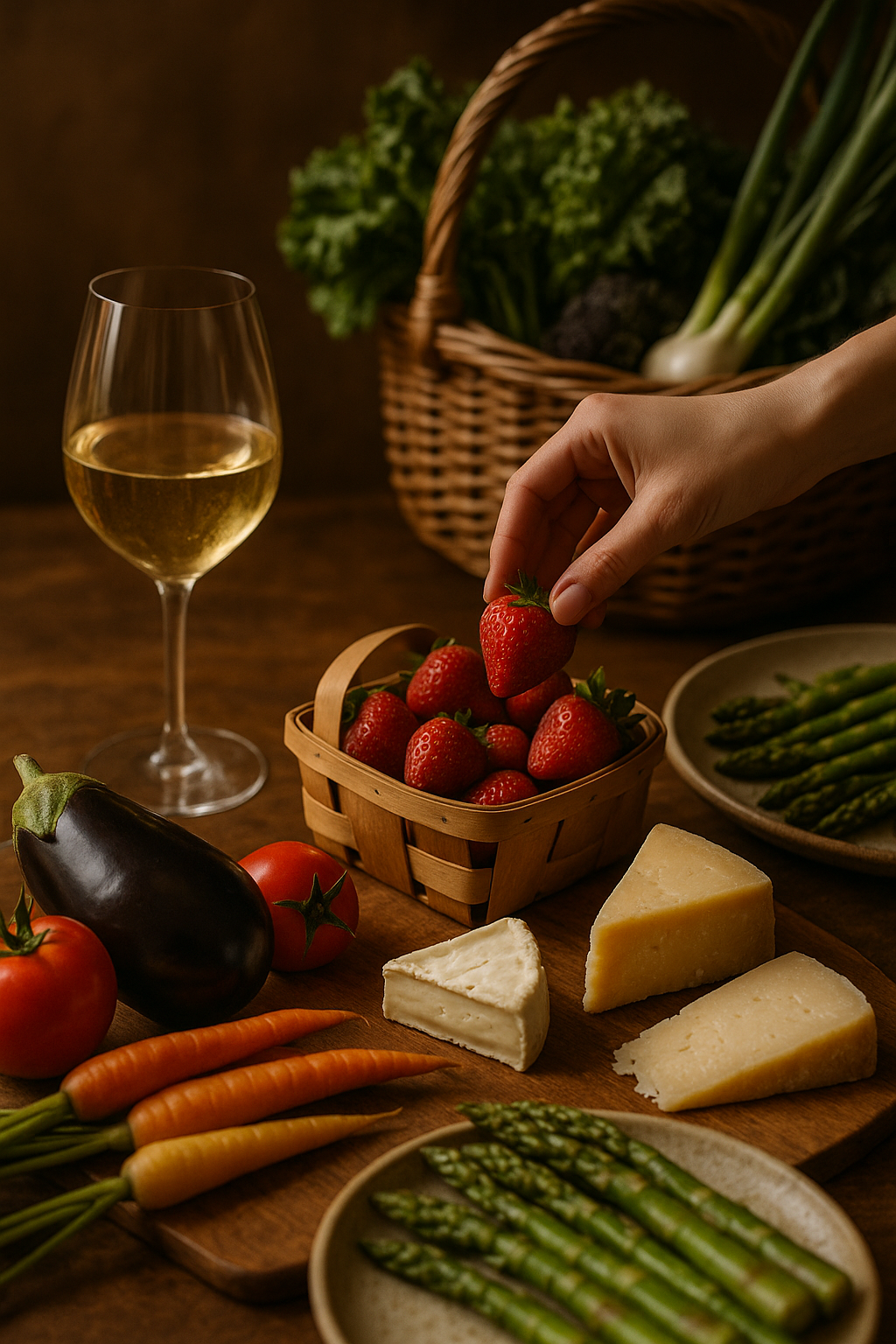 Pairing wines with seasonal farmer's market finds