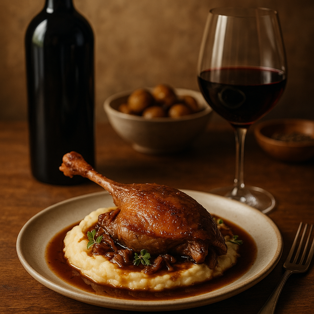 Duck Confit Enriches This Classic Bordeaux