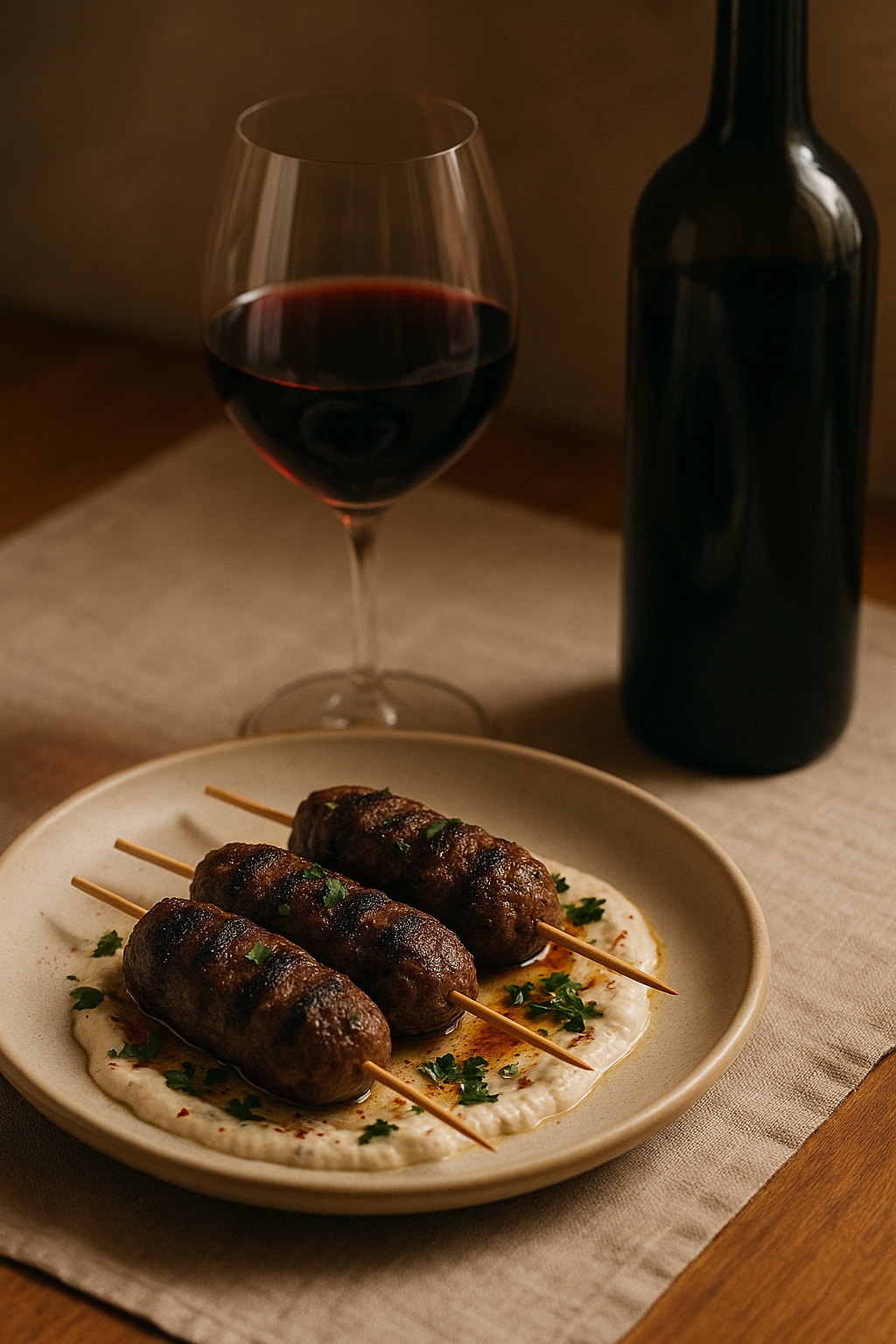 Lamb Kofta Complements Chateau Les Carmes