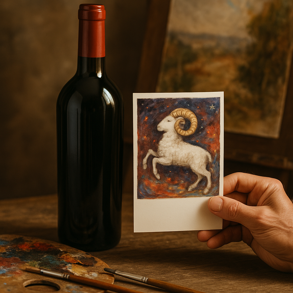 Artistry in the label of 2022 Mouton Rothschild