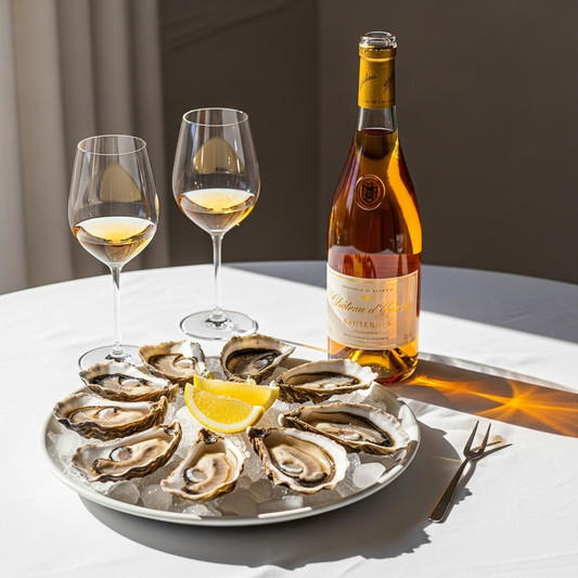 Fresh oysters complement 2021 Chateau d’Yquem