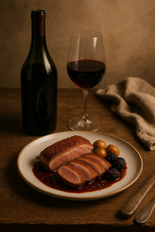 Duck breast pairs with 2022 Haut-Brion