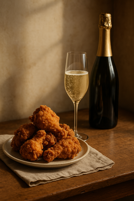 Try Fried Chicken with Sparkling Wine