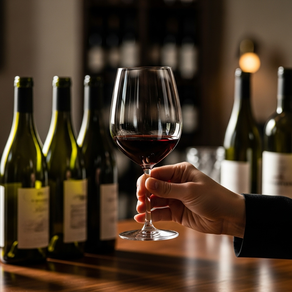 Always hold a wine glass by the stem